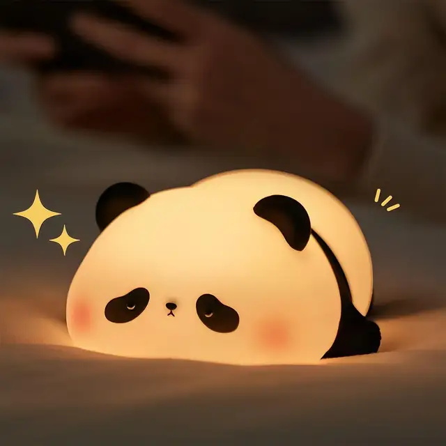 熊猫硅胶小夜灯
